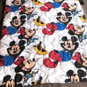 Vintage Mickey Minnie Mouse twin comforter disney